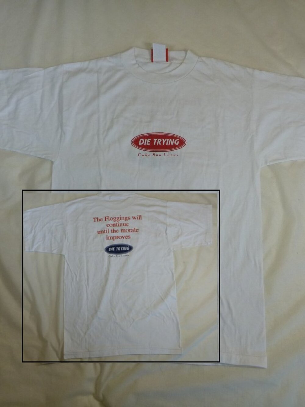 Vintage Men's "Die Trying" Short Sleeve Tee